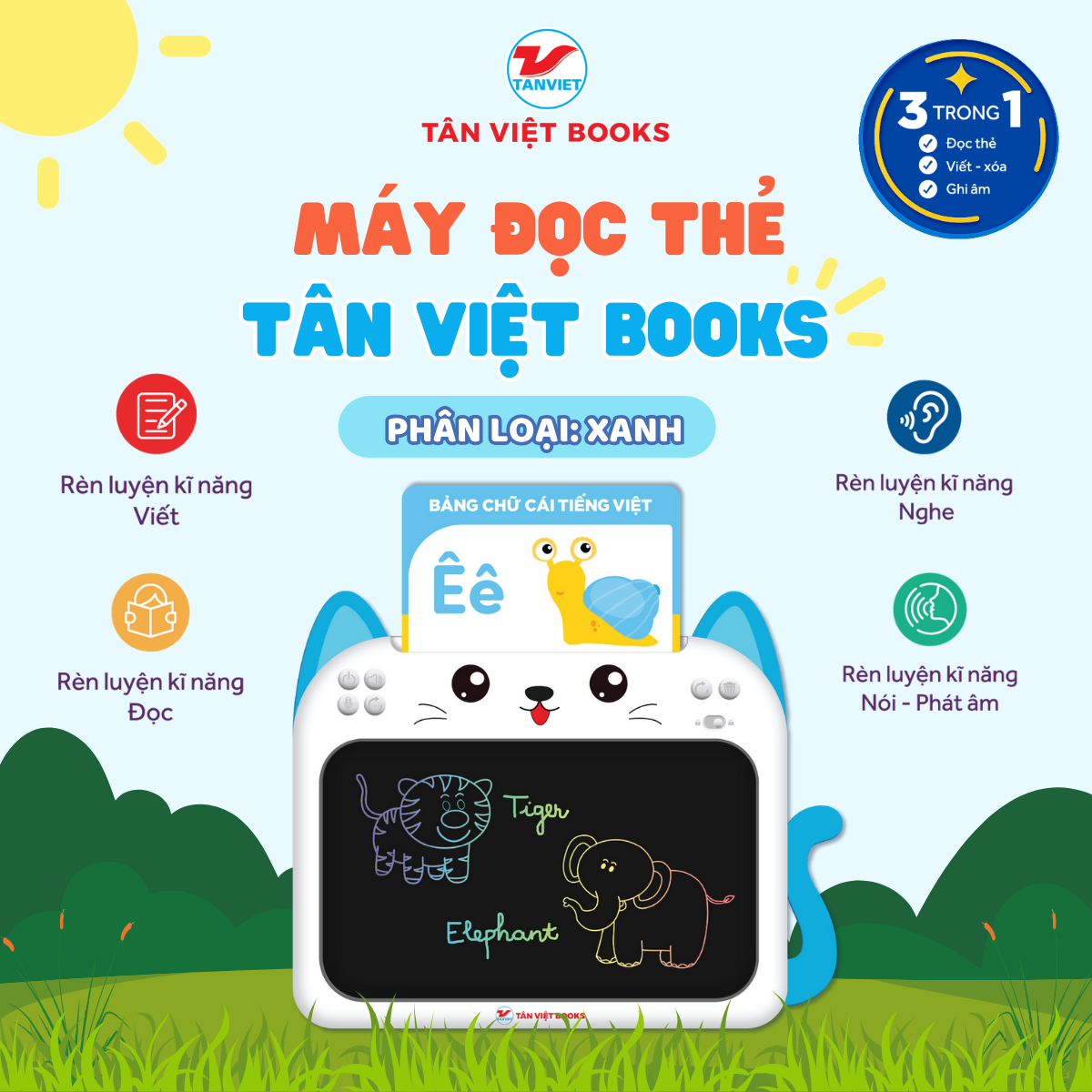 Máy đọc thẻ xanh