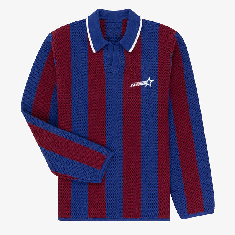 Polo dệt jacquard